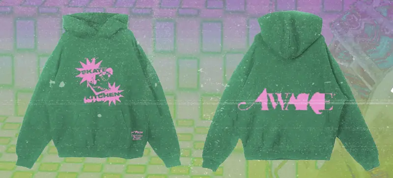 Awake × Scarr's Pizza × Dede Lovelace, Hoodies