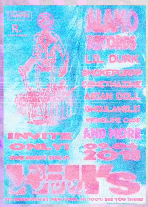 Alamo Records × Don Hill, Invite-only event flyer